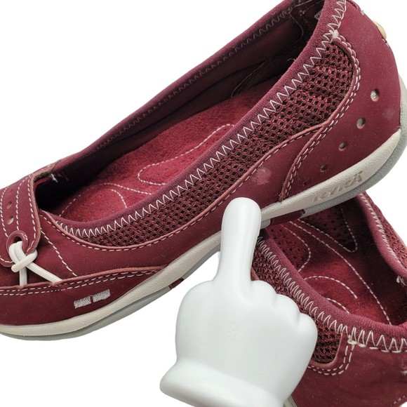 RYKA Skimmers Sneakers - Women's size 6 - Flats Slip On Red Burgandy - Picture 4 of 8